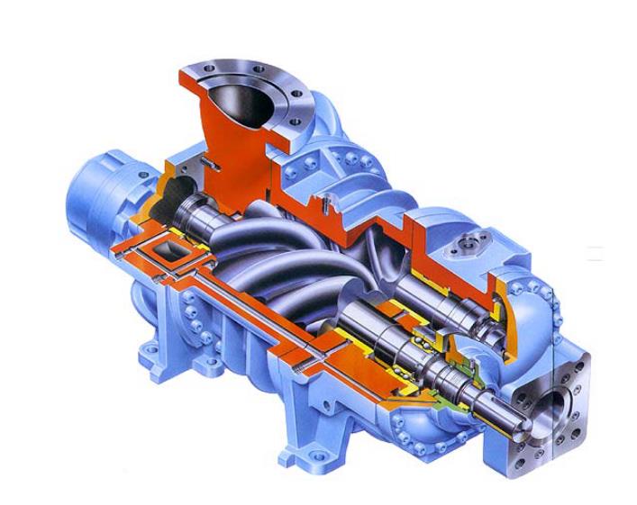 双螺杆空压机的工作原理和主要应用